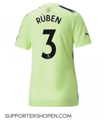 Manchester City Ruben Dias #3 Tredje Matchtröja Dam 2022-23 Kortärmad